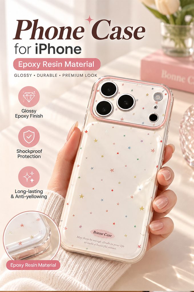 图片[1]-Gold Star iPhone Case